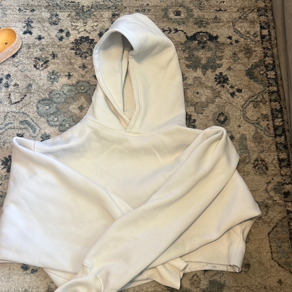 White balance athletica cropped hoodie